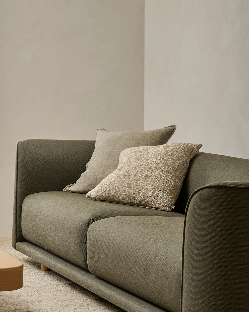 Cassia Greige Square Cushion