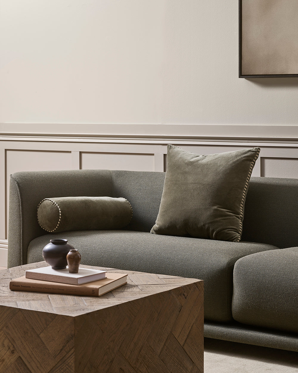 Elliot Thyme Bolster Cushion
