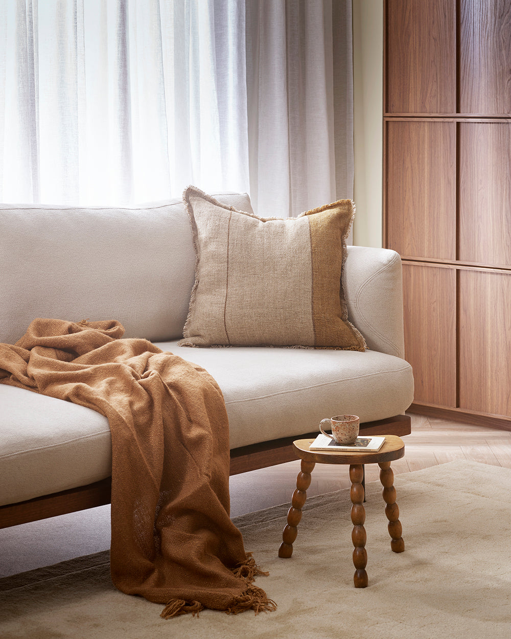 Frankton Caramel Cushion