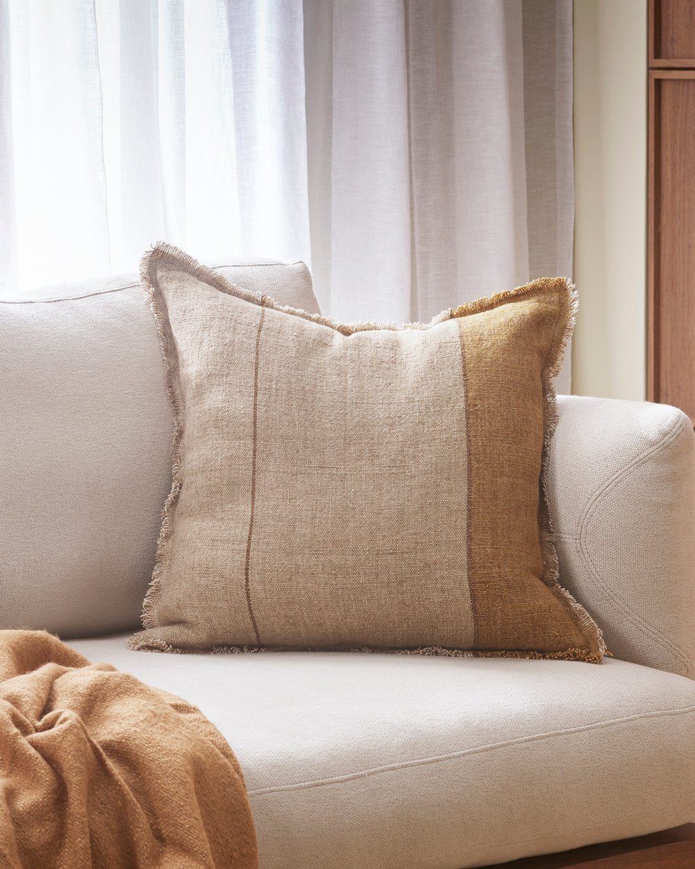 Frankton Caramel Cushion